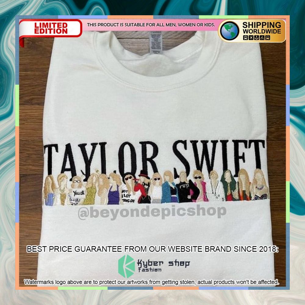 Taylor Swift Embroided Shirt, Hoodie 3 taylor swift embroided shirt 1 473