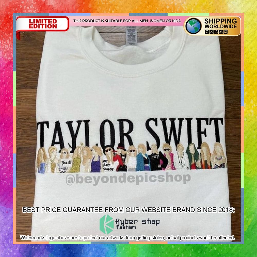 Taylor Swift Embroided Shirt, Hoodie 5 taylor swift embroided shirt 1 678