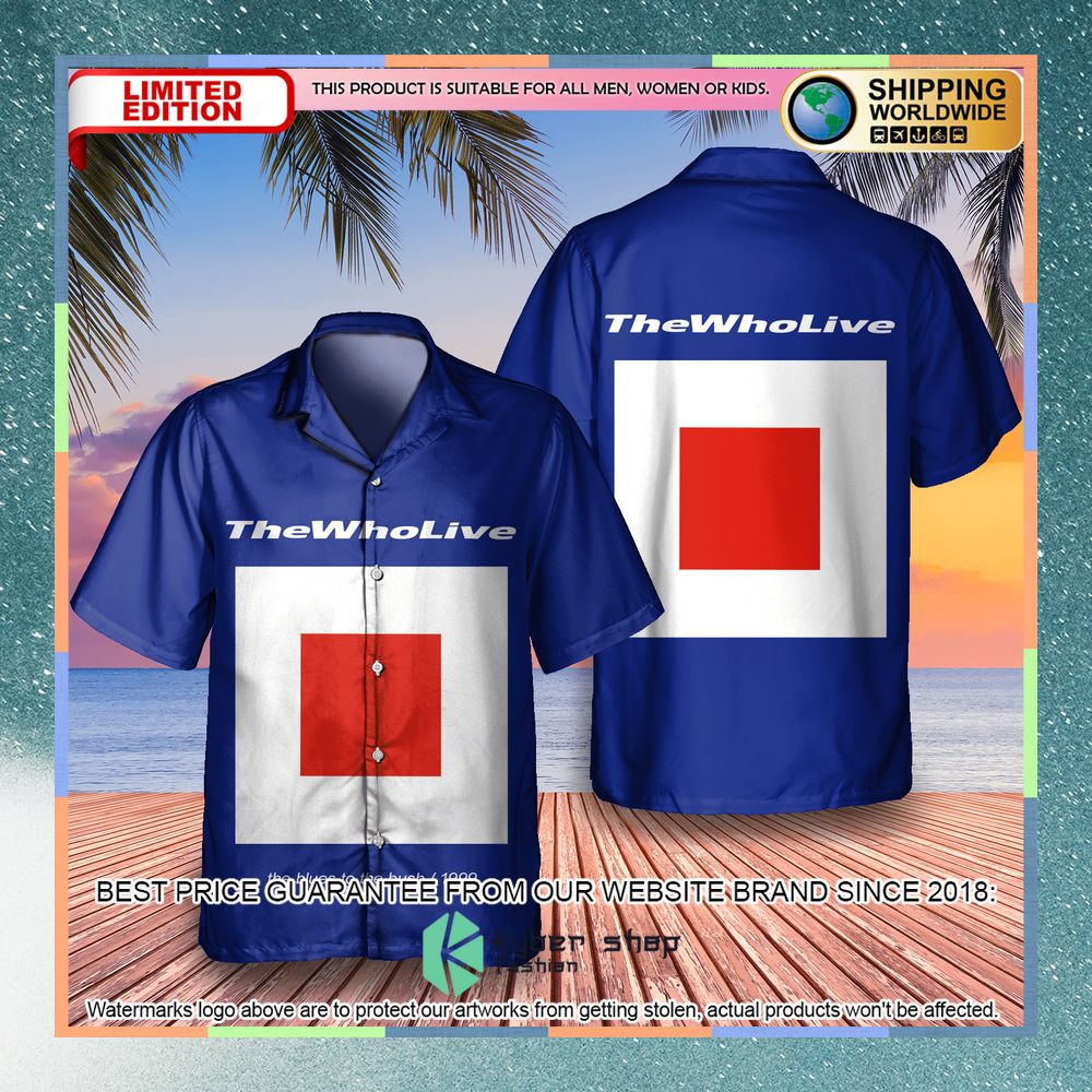 the who band blues to the bush album hawaiian shirt 1 87
