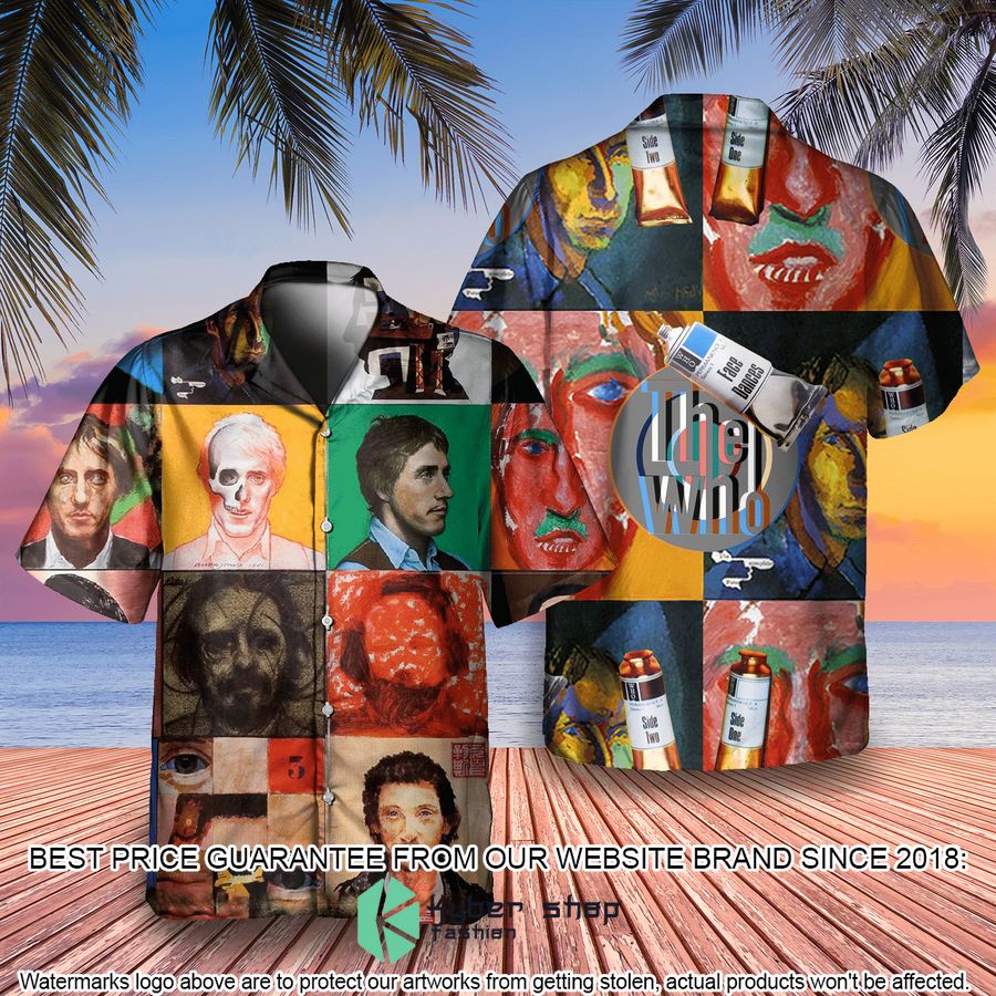 the who band face dances album hawaiian shirt 1 267