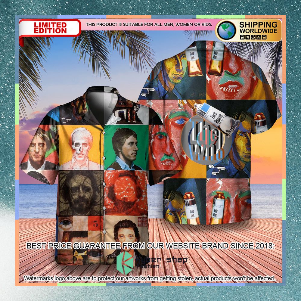 the who band face dances album hawaiian shirt 1 426