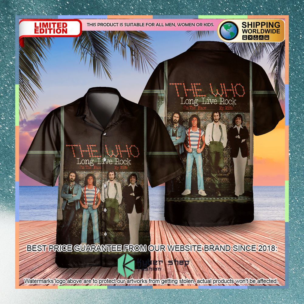 the who band long live rock album hawaiian shirt 1 318
