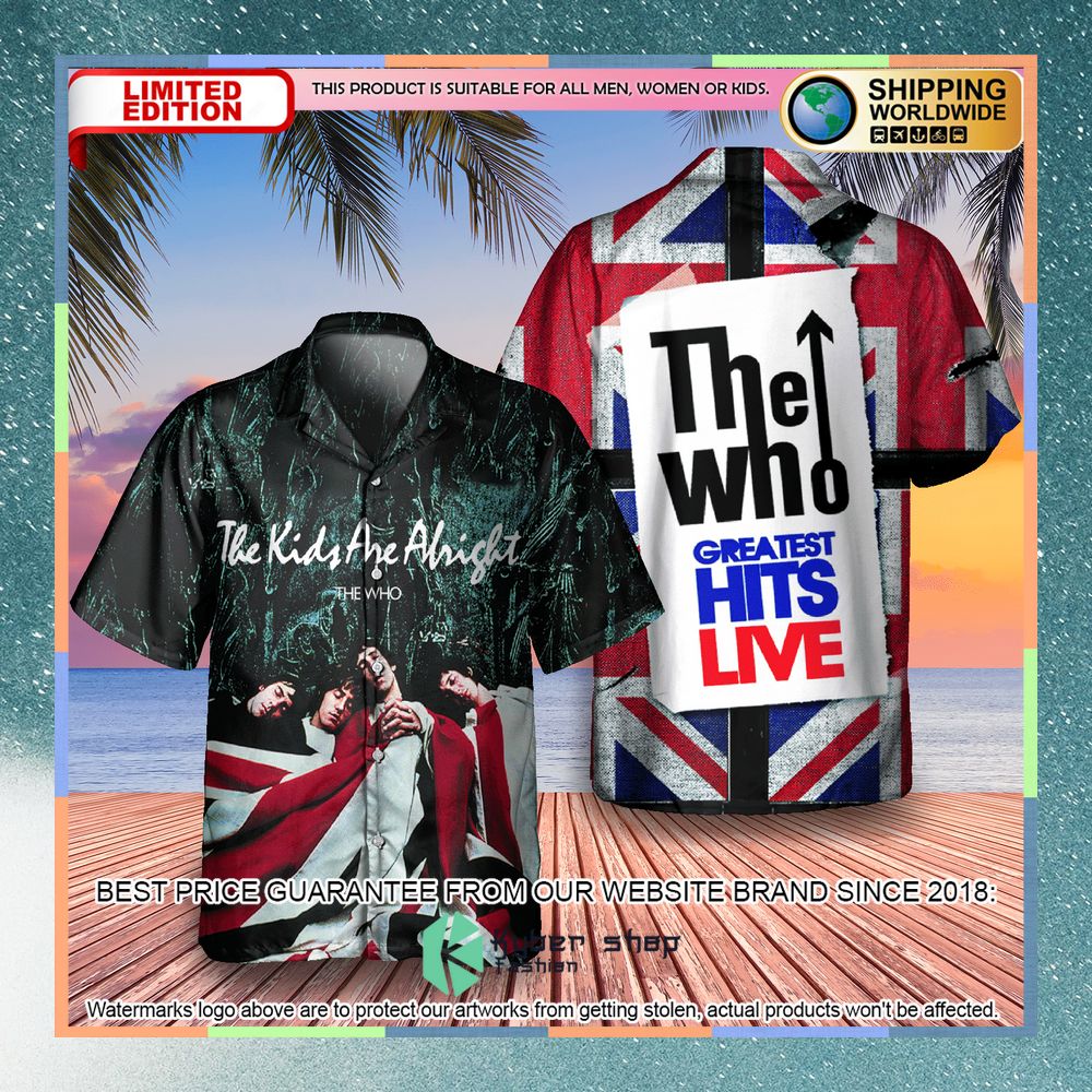 the who band the kids are alright album hawaiian shirt 1 787