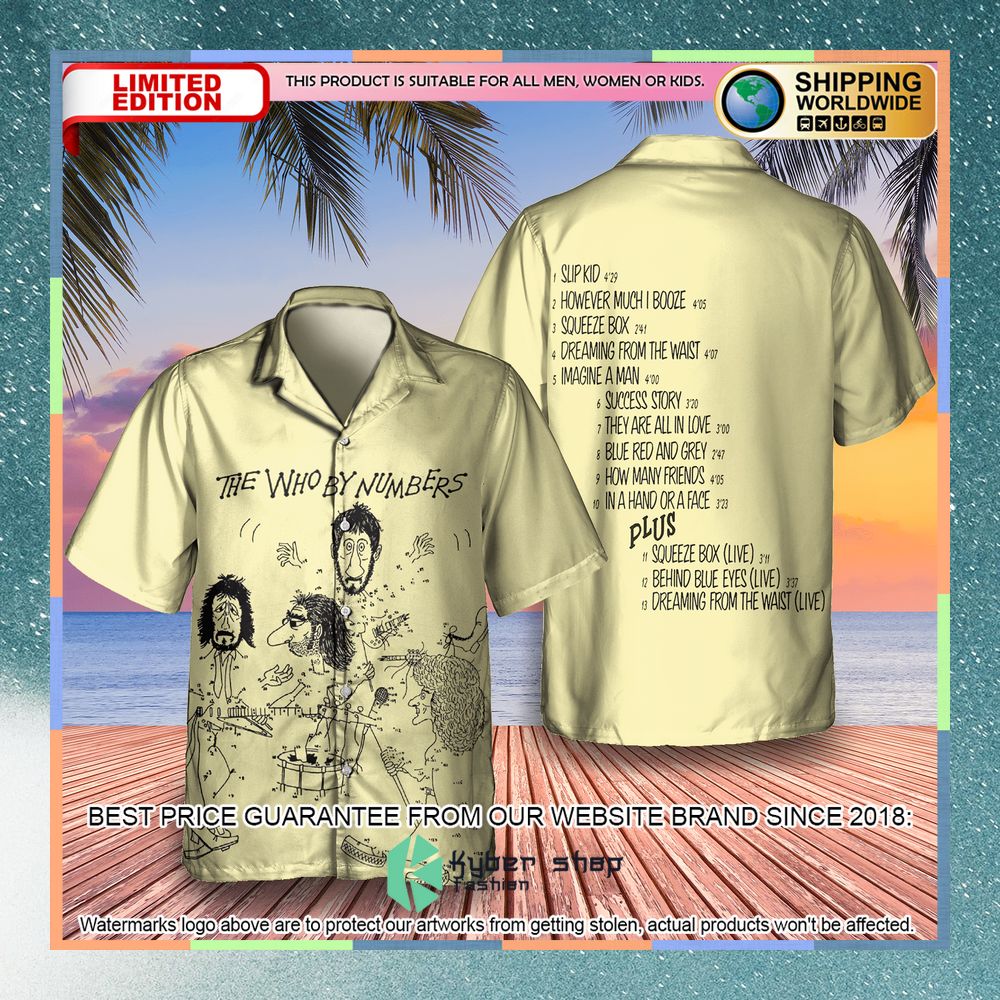 the who band the who by numbers album hawaiian shirt 1 260