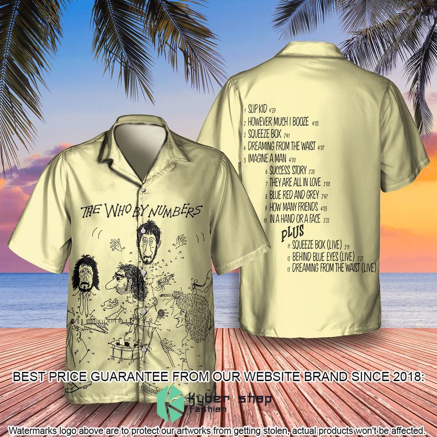 the who band the who by numbers album hawaiian shirt 1 484