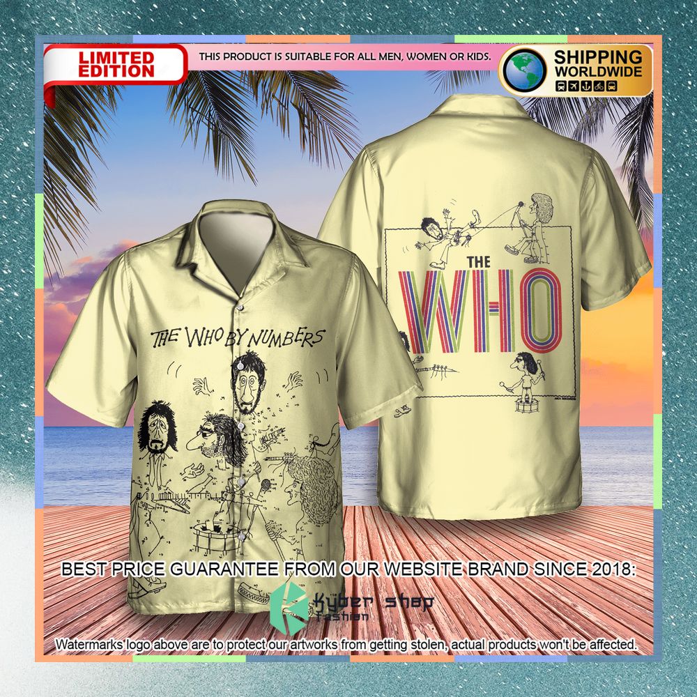 the who band the who by numbers hawaiian shirt 1 565