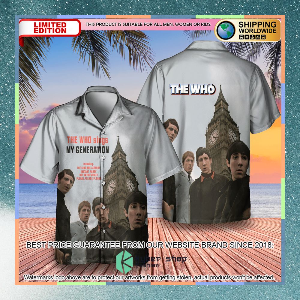 the who sings my generation album hawaiian shirt 1 670
