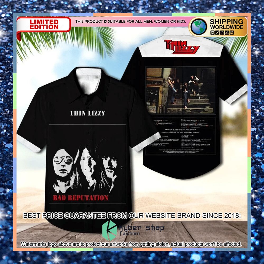 Thin Lizzy Band Bad Reputation Album Hawaiian Shirt 3 thin lizzy band bad reputation album hawaiian shirt 1 346