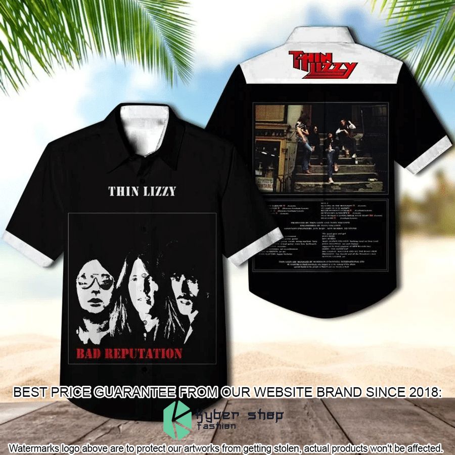 thin lizzy band bad reputation album hawaiian shirt 1 736