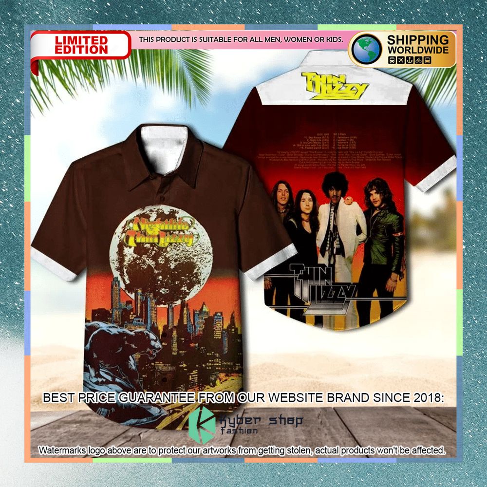 thin lizzy band nightlife album hawaiian shirt 1 717