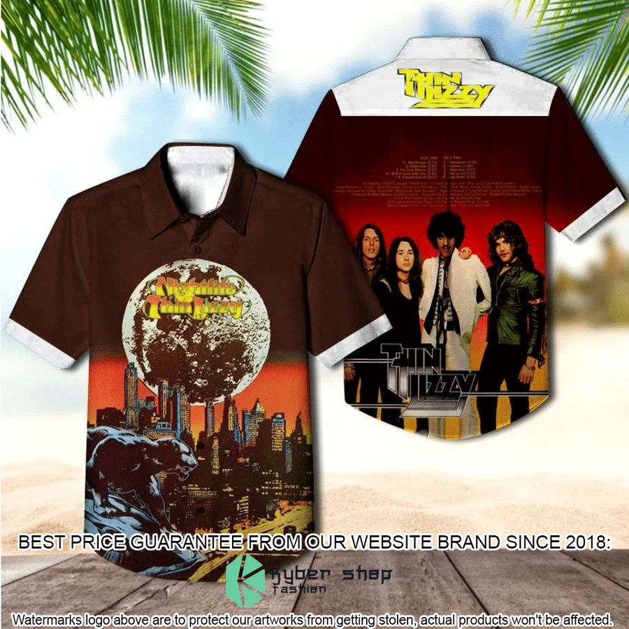 thin lizzy band nightlife album hawaiian shirt 1 774