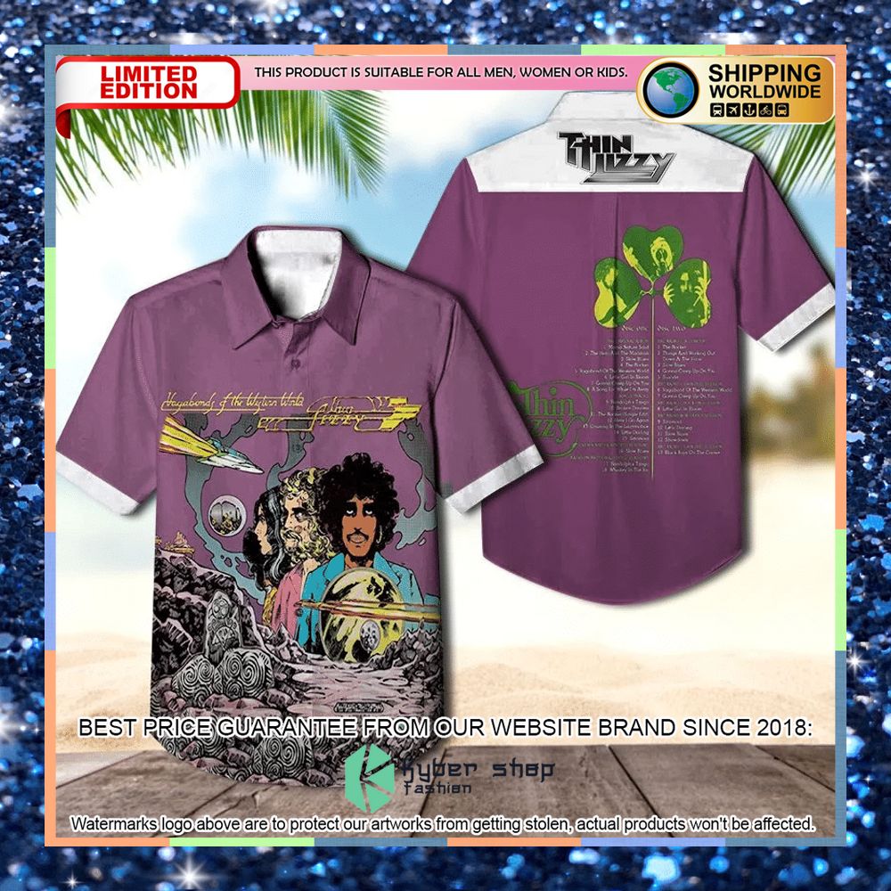 Thin Lizzy Band Vagabonds Of The Western World Album Hawaiian Shirt 3 thin lizzy band vagabonds of the western world album hawaiian shirt 1 618