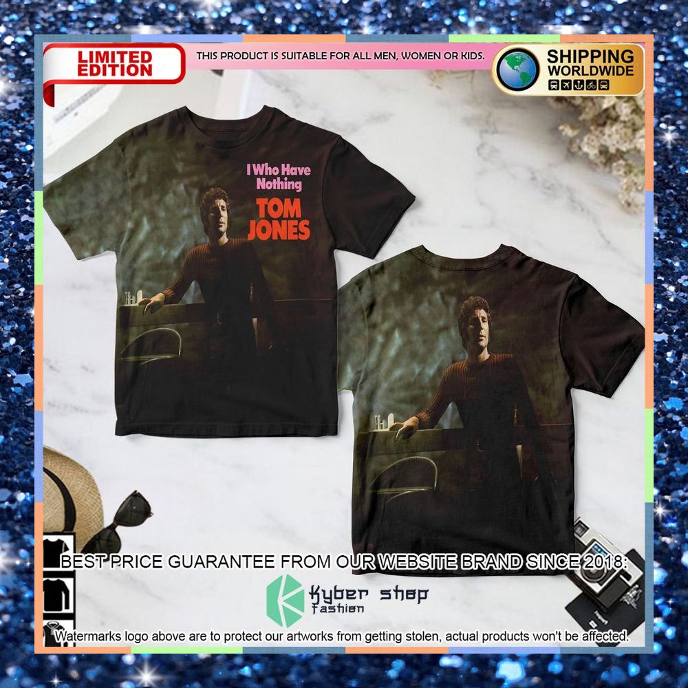Tom Jones I Who Have Nothing Album T Shirt 3 tom jones i who have nothing album t shirt 1 631