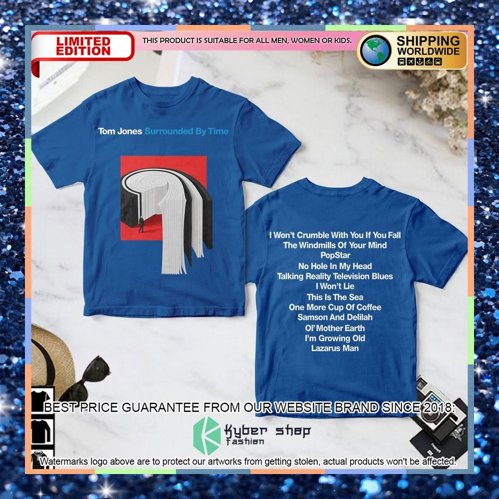 Tom Jones Surrounded By Time Album T Shirt 3 tom jones surrounded by time album t shirt 1 856
