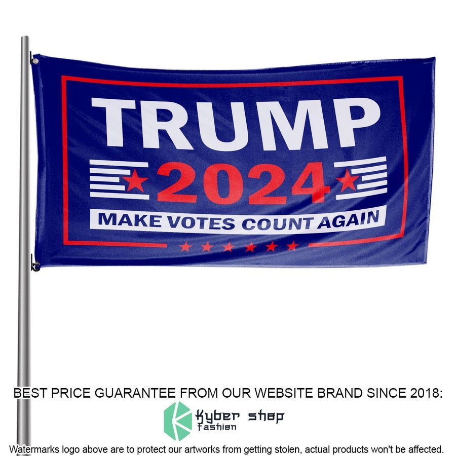 trump 2024 make votes count again flag 2 174