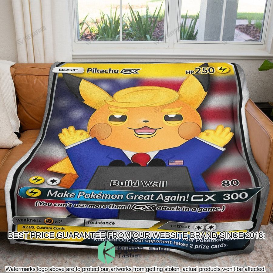 trump pikachu soft blanket 1 97