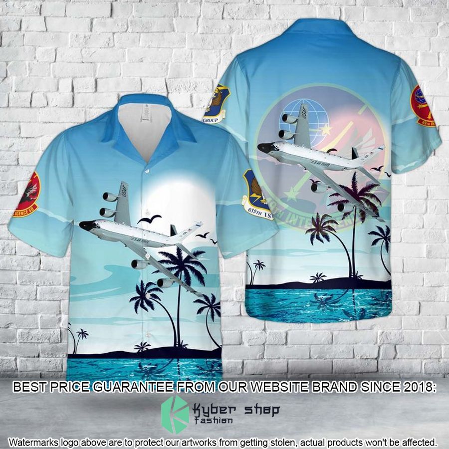 us air force 49th intelligence squadron rc 135 hawaiian shirt 1 391