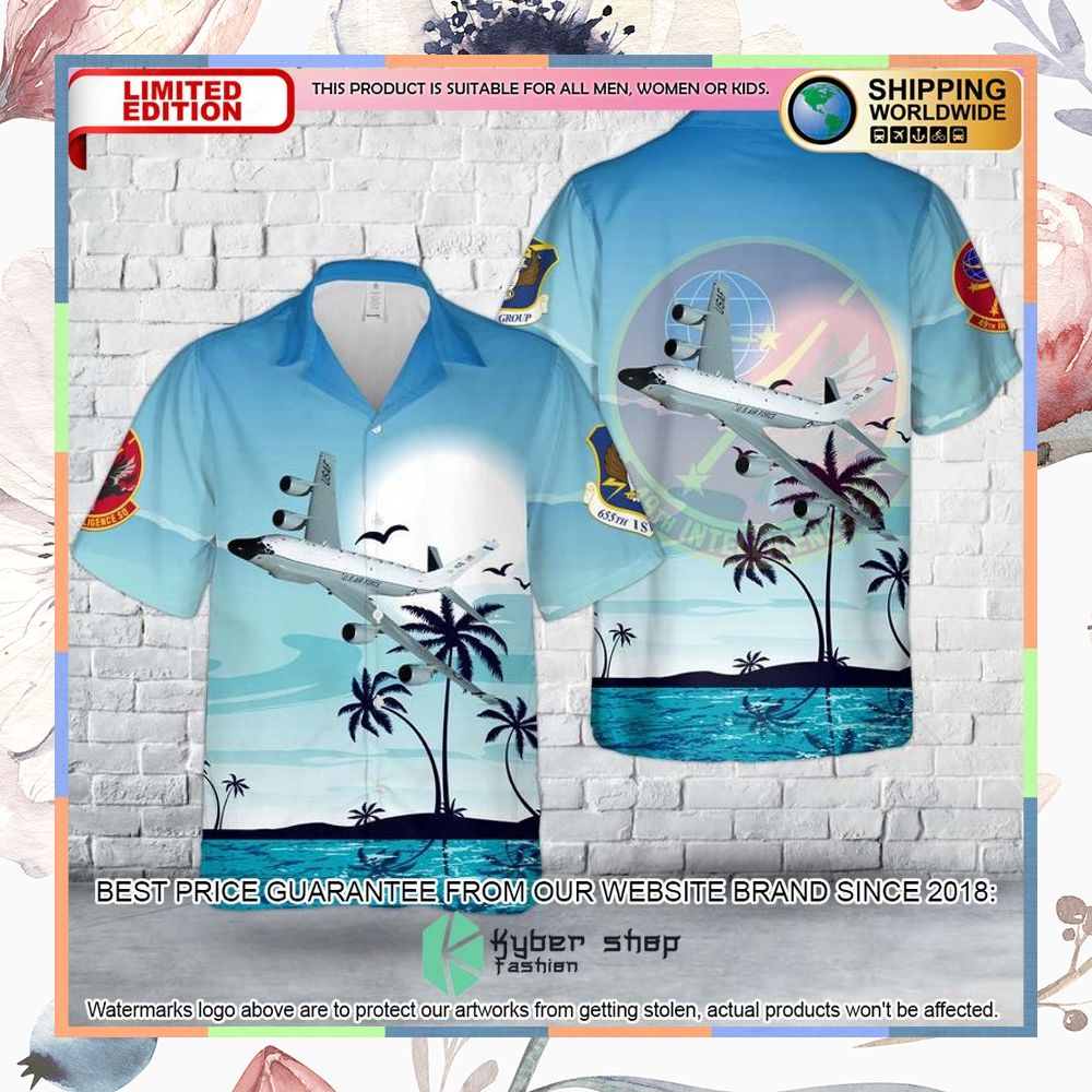 us air force 49th intelligence squadron rc 135 hawaiian shirt 1 886