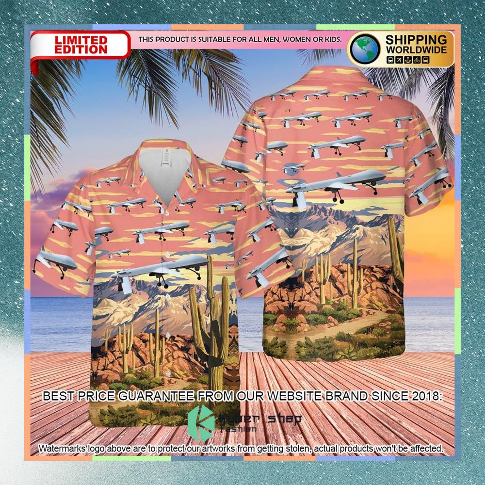 us air force arizona air national guard mq 1b predators hawaiian shirt 1 342