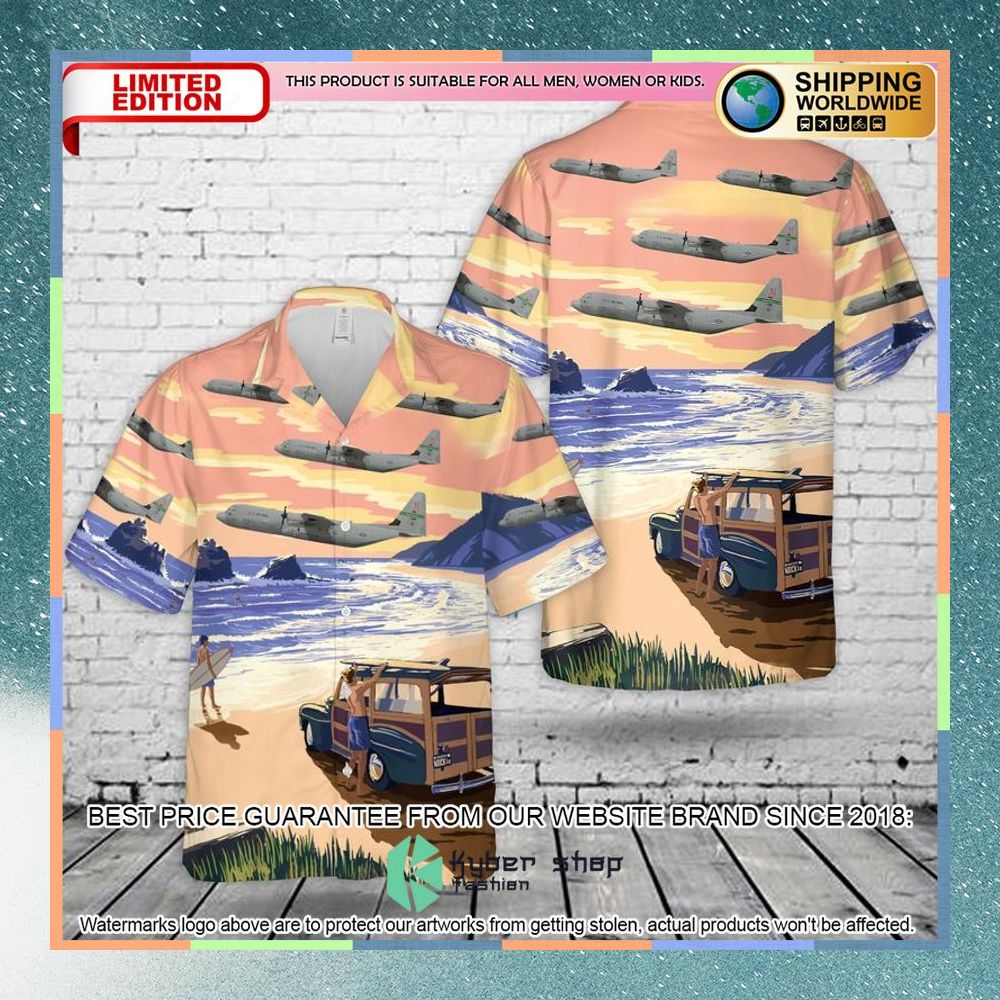 us air force california air national guard 115th airlift squadron super hercules c130j 30 hawaiian shirt 1 981