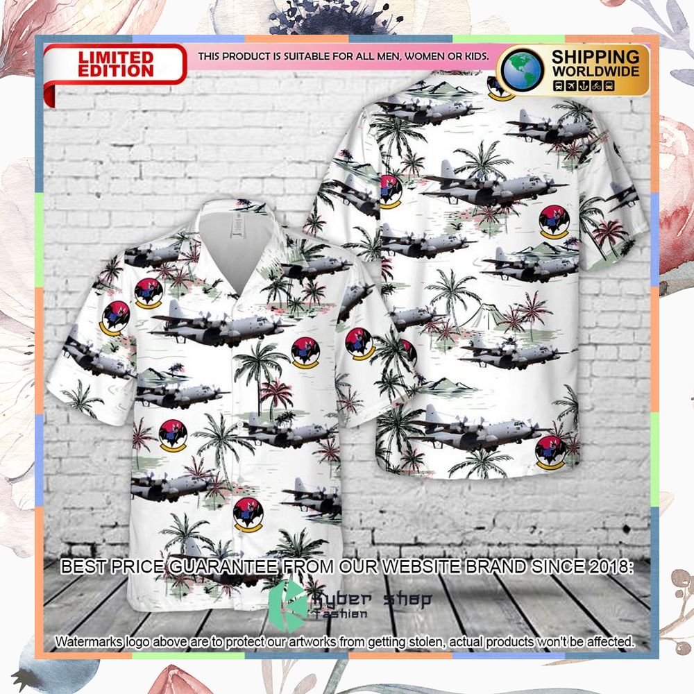 us air force ec 130h compass call 43rd electronic combat squadron 55th wing hawaiian shirt 1 387
