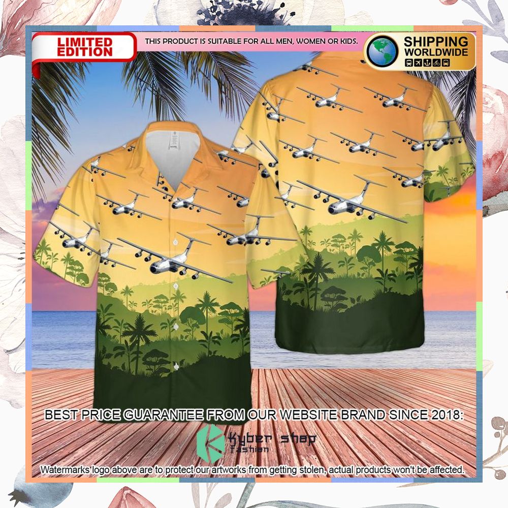 US Air Force Hanoi Taxi Lockheed C-141 Starlifter Hawaiian Shirt 3 us air force hanoi taxi lockheed c 141 starlifter hawaiian shirt 1 333