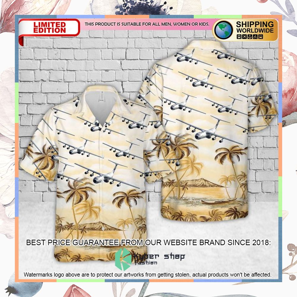 US Air Force Hanoi Taxi Lockheed C-141 Starlifter yellow Hawaiian Shirt 3 us air force hanoi taxi lockheed c 141 starlifter yellow hawaiian shirt 1 951