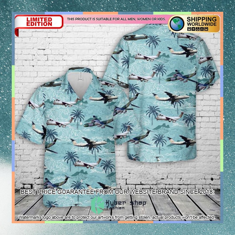 us air force lockheed c 141b starlifter hawaiian shirt 1 203