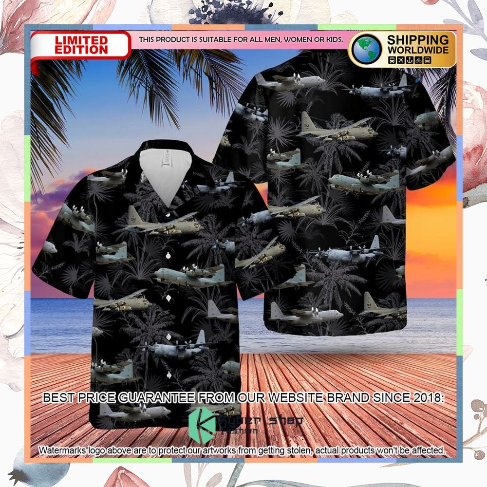 US Air Force Lockheed EC-130H Compass Call Hawaiian Shirt 3 us air force lockheed ec 130h compass call hawaiian shirt 1 158
