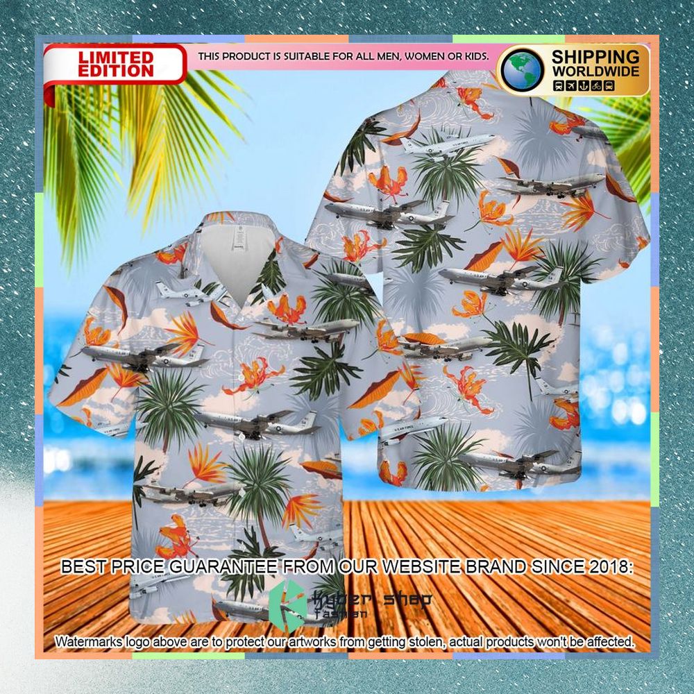 us air force northrop grumman e 8 joint stars hawaiian shirt 1 537