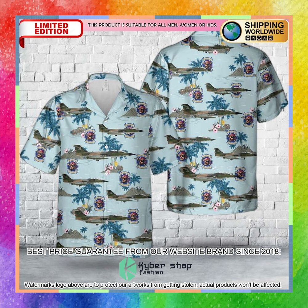 US Air Force Puerto Rico Air National Guard F-104D Hawaiian Shirt 3 us air force puerto rico air national guard f 104d starfighter 198th tactical fighter squadron hawaiian shirt 1 838