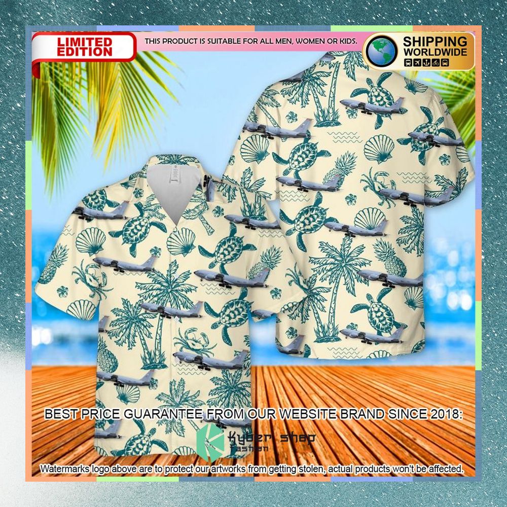 us air force tennessee air national guard boeing kc 135r stratotanker hawaiian shirt 1 516