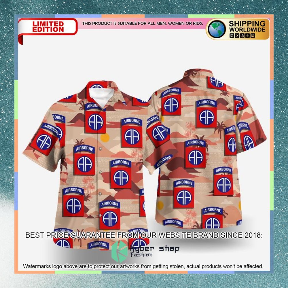 us army 82nd airborne division hawaiian shirt 1 378