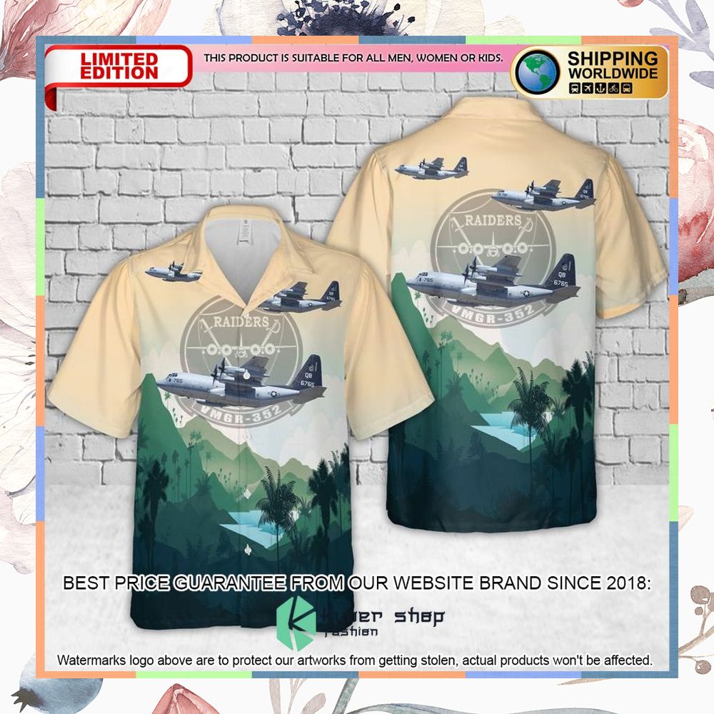 us marine corps kc 130 of vmgr 352 raiders hawaiian shirt 1 589