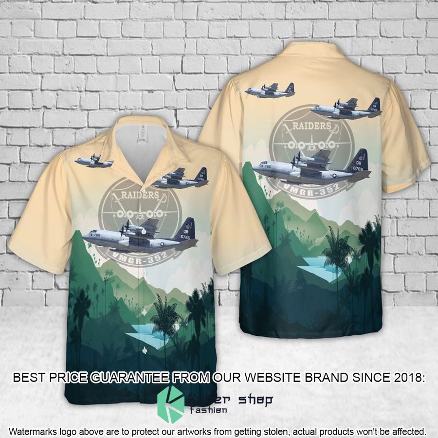 us marine corps kc 130 of vmgr 352 raiders hawaiian shirt 1 733