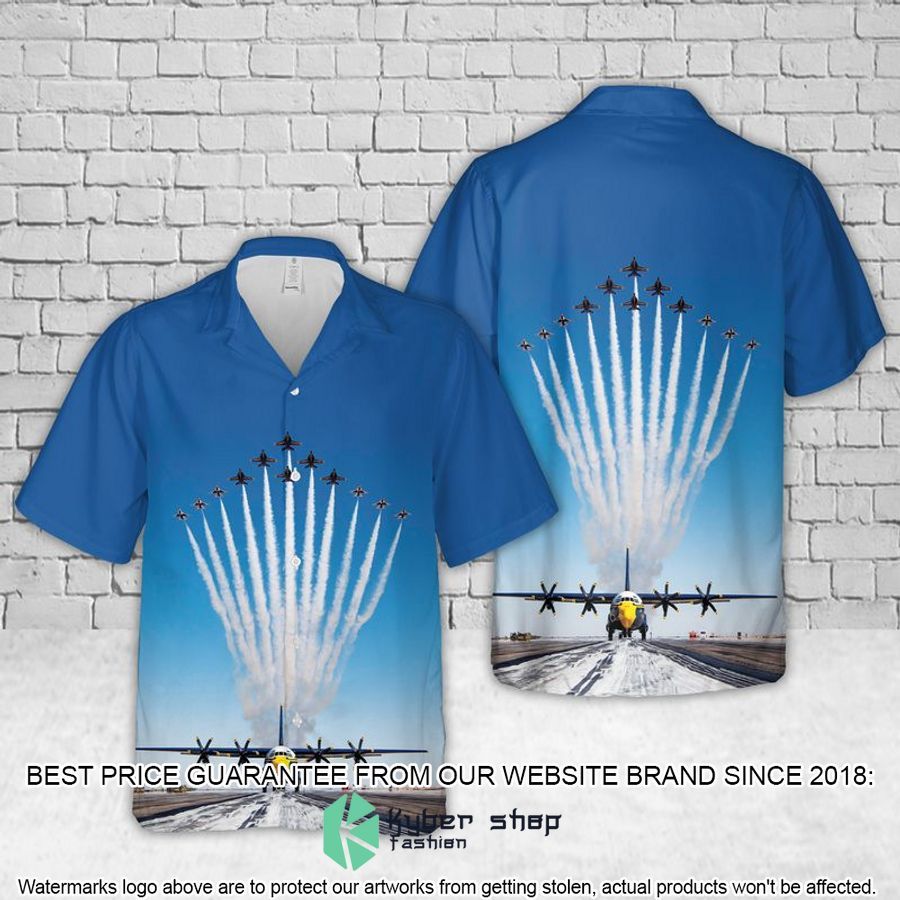 us navy blue angels show sky hawaiian shirt 1 244