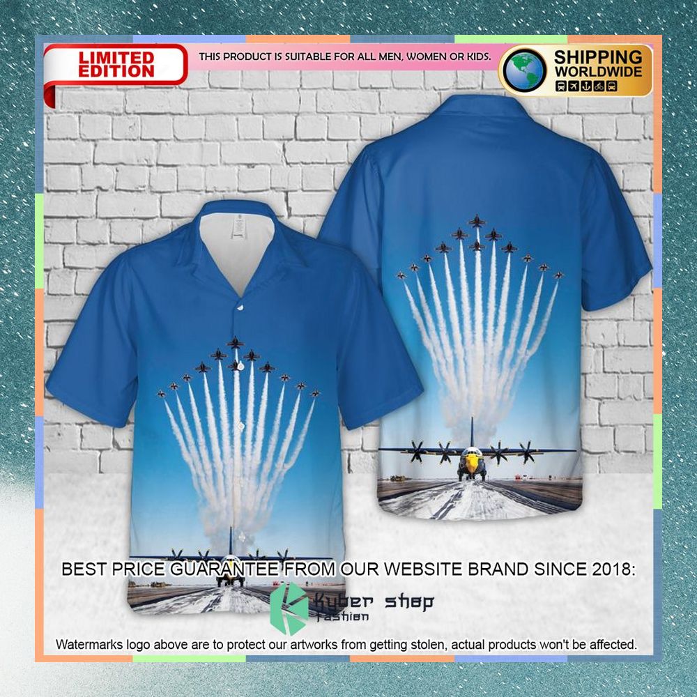 us navy blue angels show sky hawaiian shirt 1 317