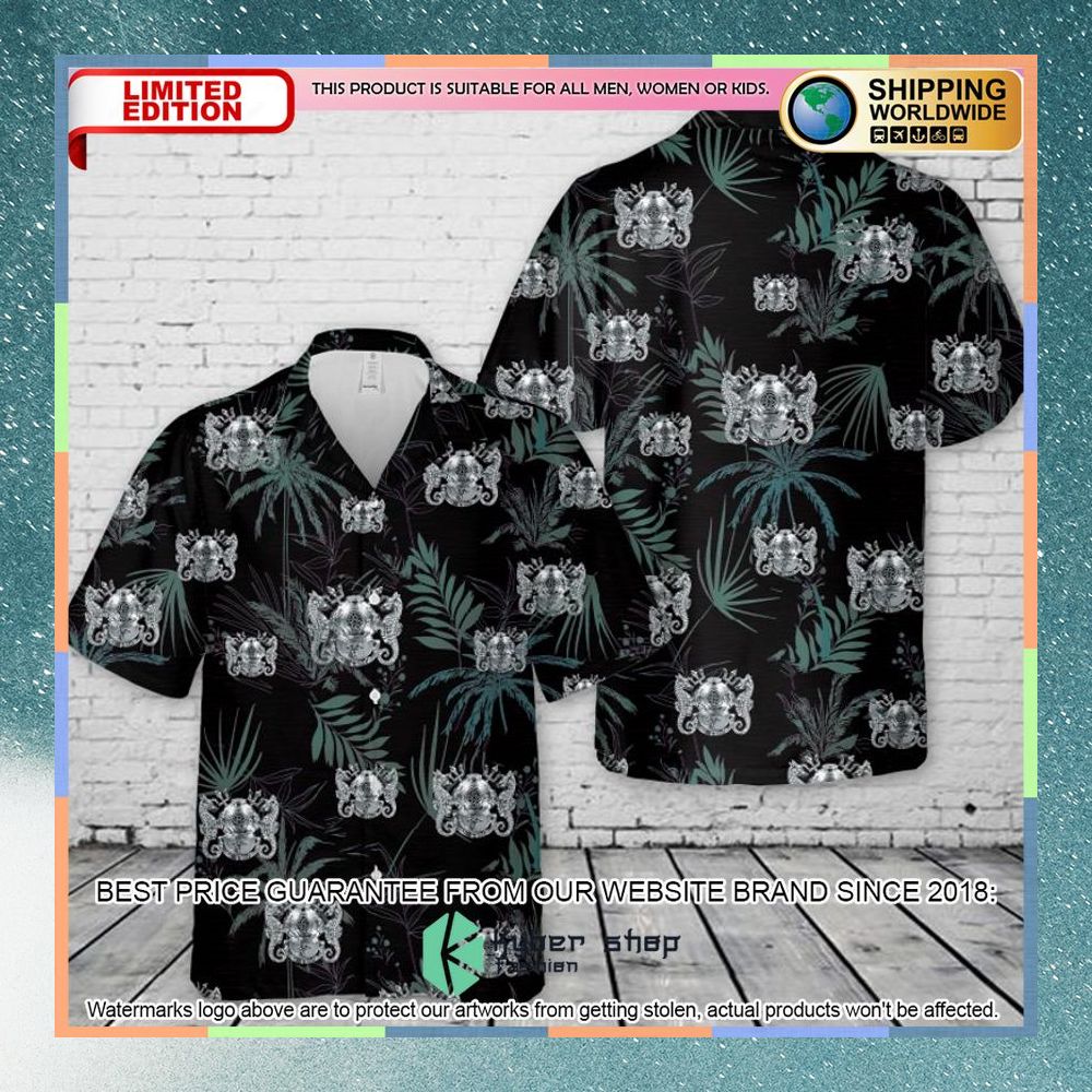 us navy diving medical technician insignia hawaiian shirt 1 324