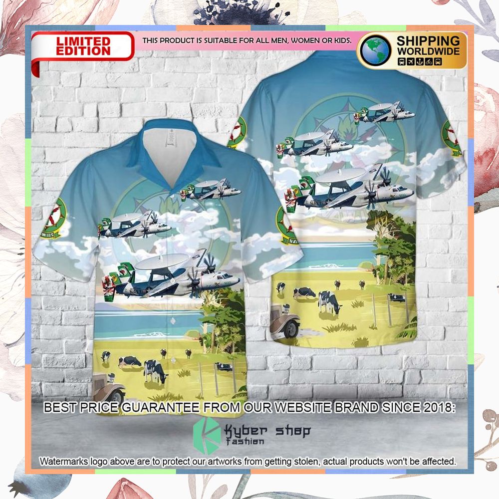 us navy e 2c hawkeye vaw 115 liberty bells hawaiian shirt 1 395