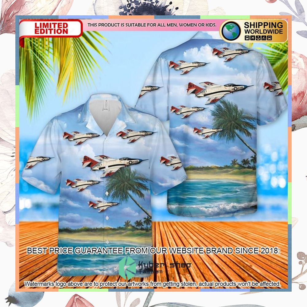 US Navy Grumman F-9 Cougar Hawaiian Shirt 3 us navy grumman f 9 cougar hawaiian shirt 1 152