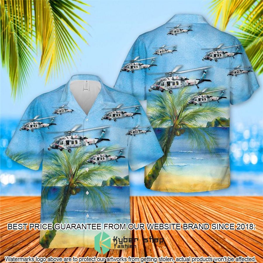us navy helicopter sea combat squadron 6 helseacombatron 6 hsc 6 screamin indians hawaiian shirt 1 852