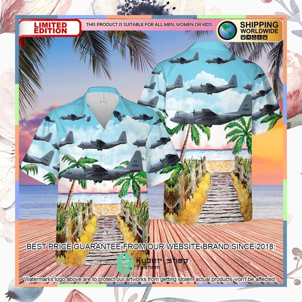 US Navy Lockheed C-130T Hercules Hawaiian Shirt 3 us navy lockheed c 130t hercules hawaiian shirt 1 928