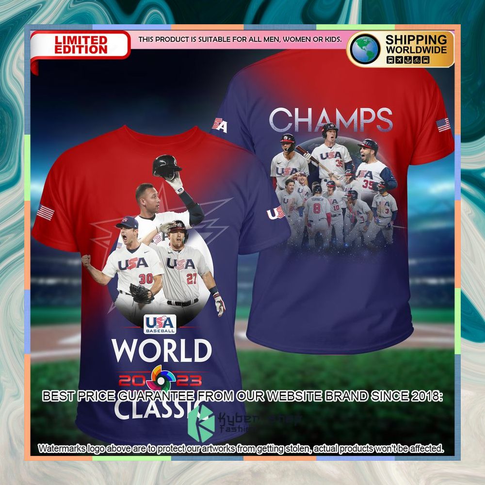 USA Baseball World 2023 Classic Champions T-shirt 3 usa baseball world 2023 classic champions t shirt 1 92