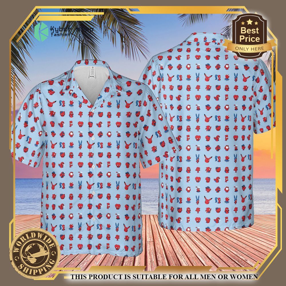 Spider Man Characters Pattern Hawaiian Shirt 4 spider man characters pattern hawaiian shirt 4