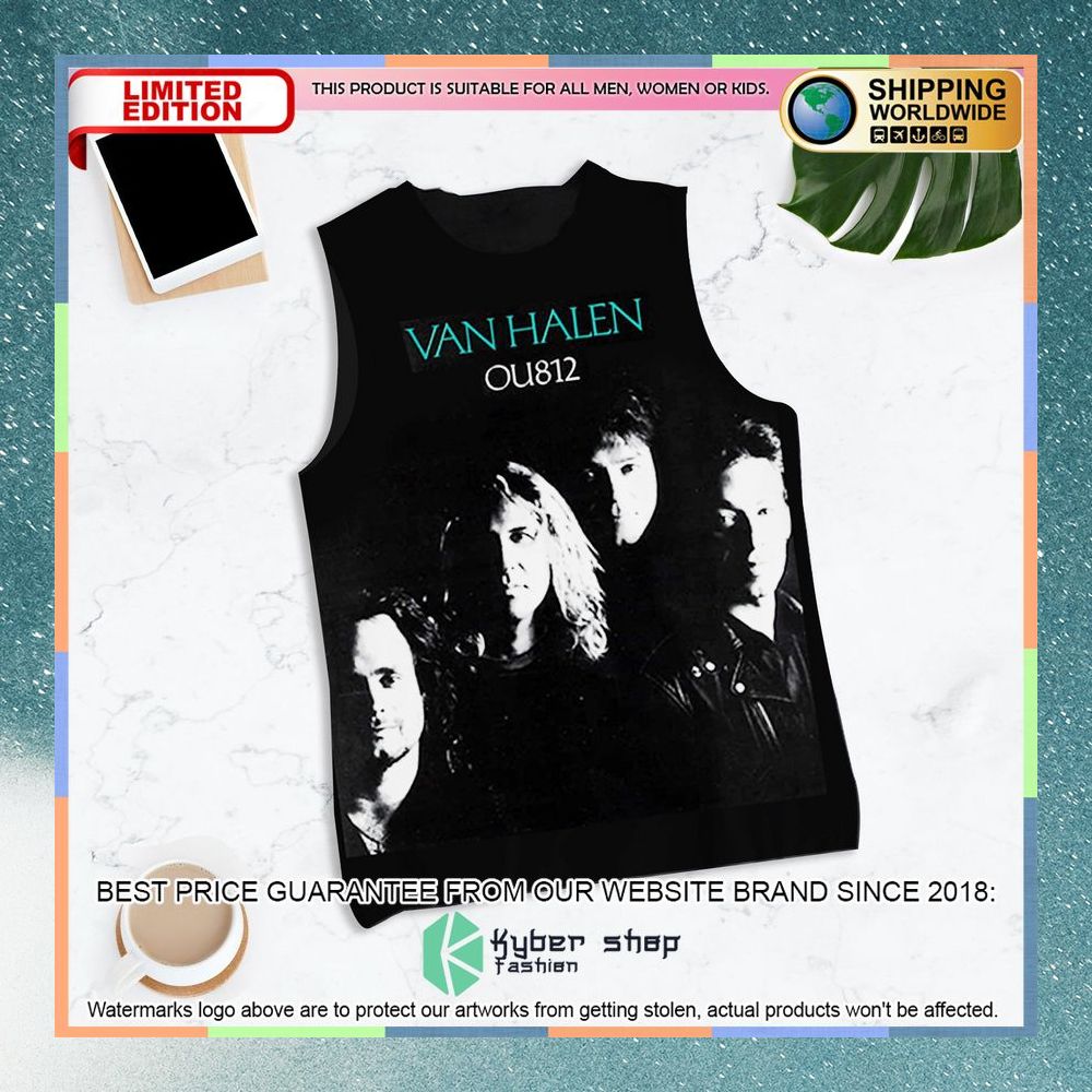 van halen band ou812 tank top 1 945