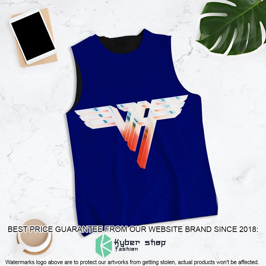 van halen band van halen ii blue tank top 1 459