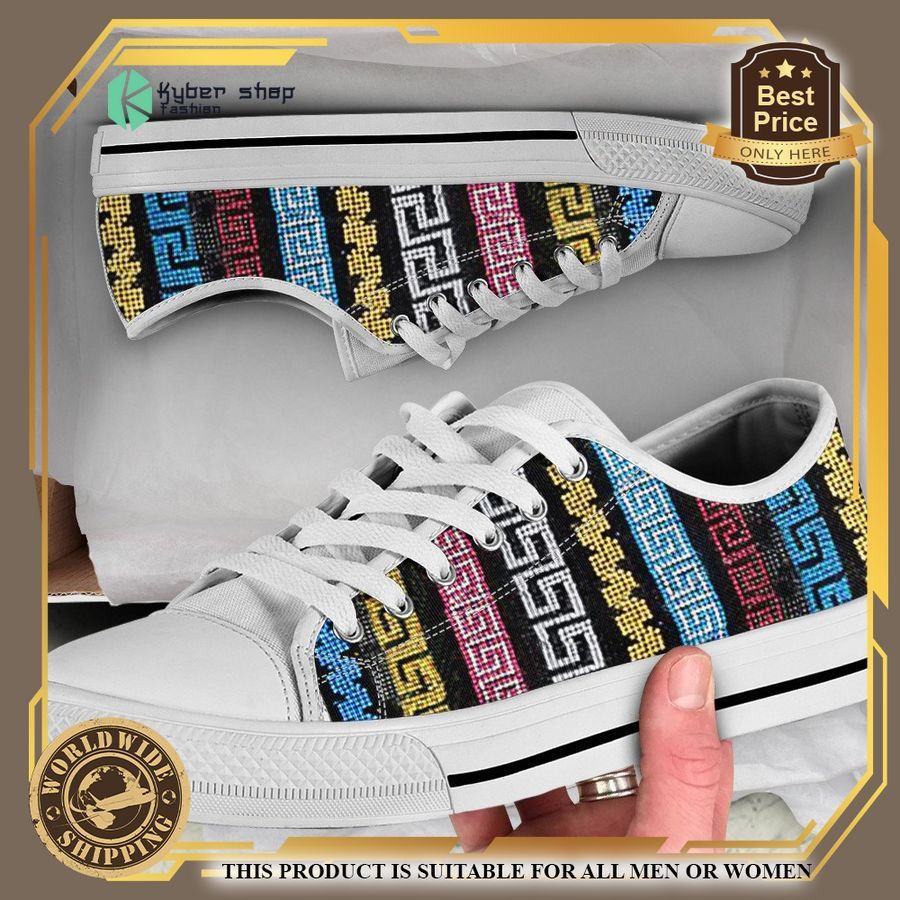 versace greek low top canvas shoes 1 450