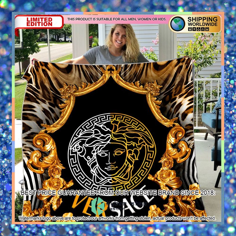 versace logo soft blanket 1 870