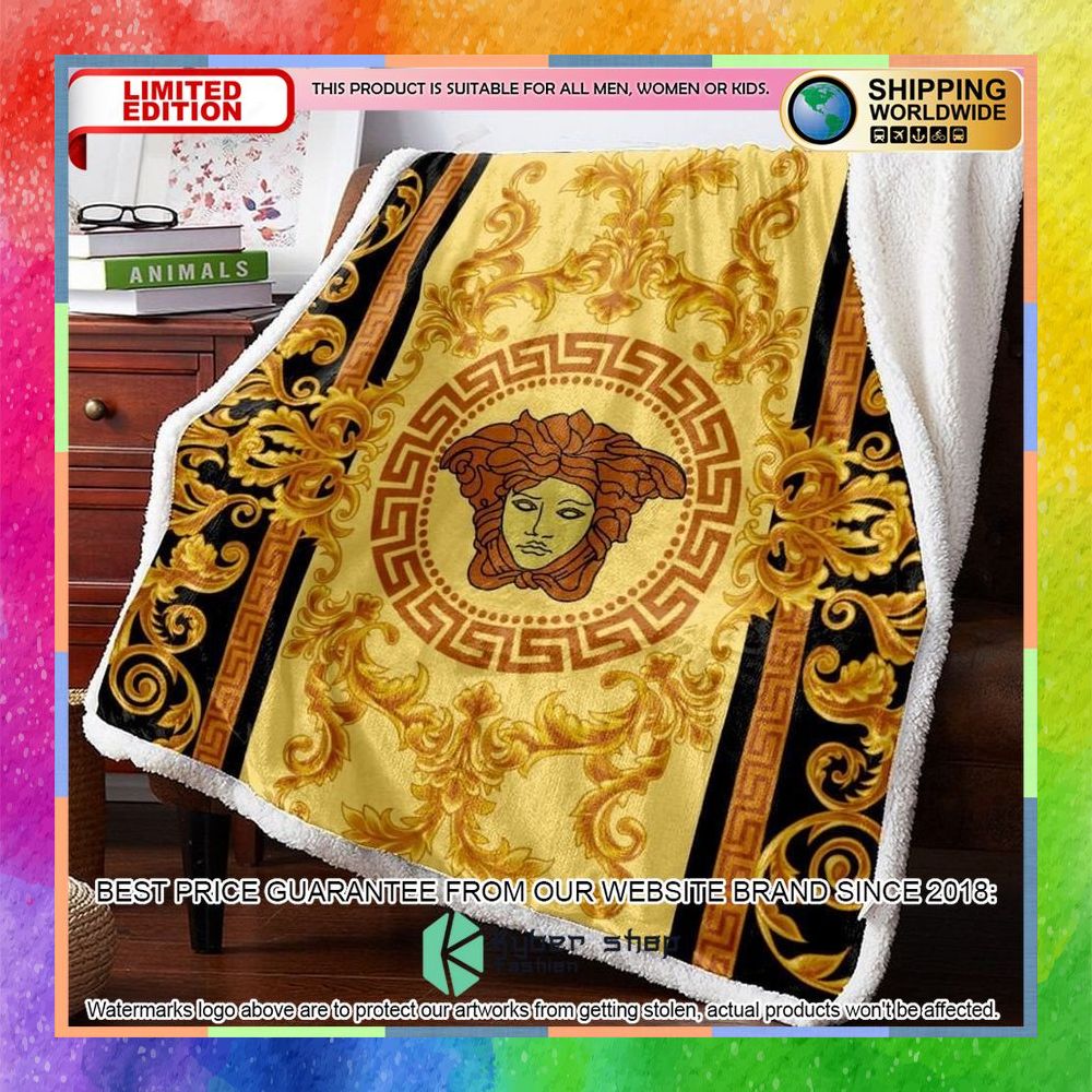 Versace Luxury Brand Blanket Set 3 versace luxury brand blanket set 1 833