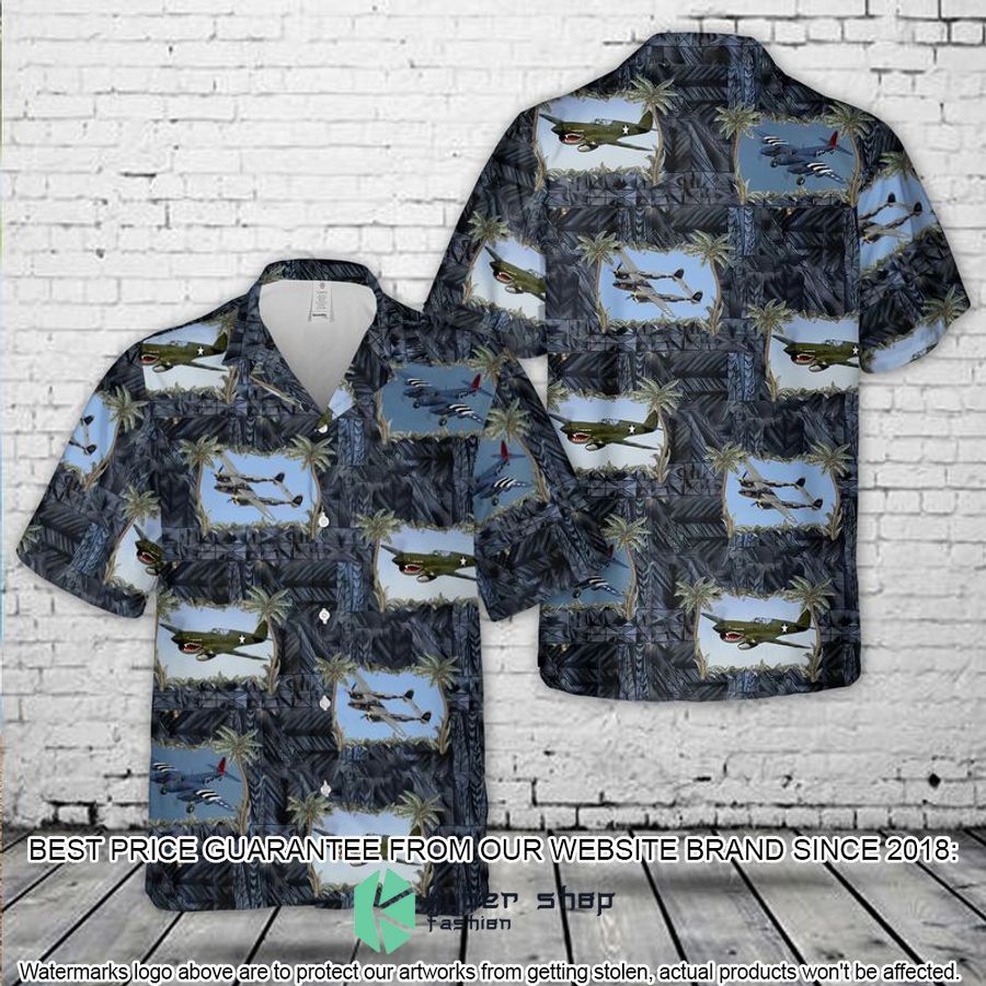 warbirds wwii planes hawaiian shirt 1 136